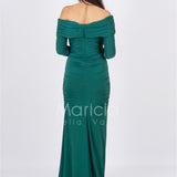 abito arricciato collana gioiello CAR58182 VERDE MARICLA ELEGANCE 