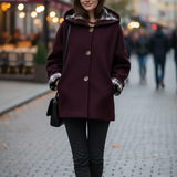 Giaccone con cappuccio interni fantasia scozzese YAK AMARONE MARICLA 