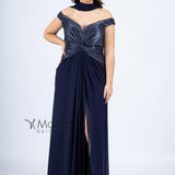 Abito con scollo a barca BB27726 BLU MARICLA ELEGANCE 