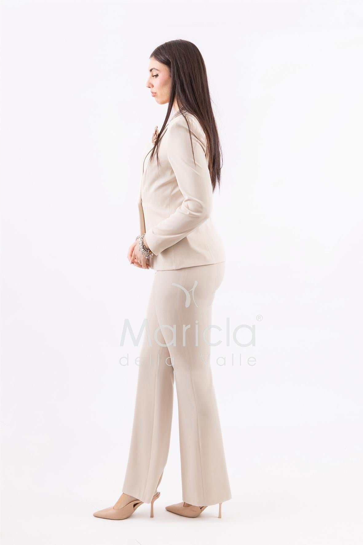 Completo Tailleur doppio Petto AD00499 NUDE MARICLA 