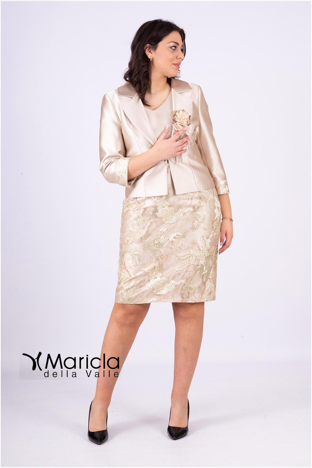 tubino ric.+giacca AD1028 ORO MARICLA ELEGANCE 