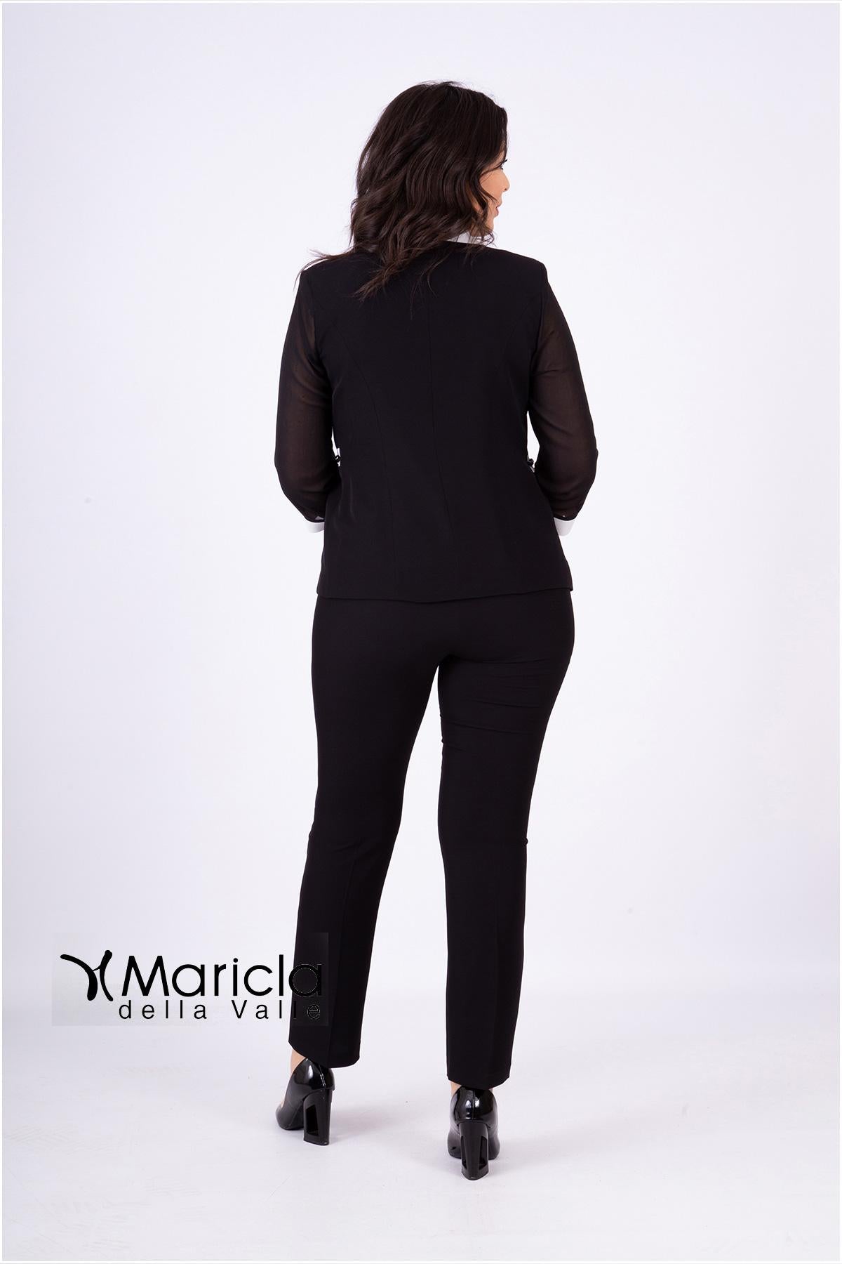 tailleur ric.foglia PF302 NERO PAOLA FORTI 