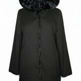 ecomontone spalmato reversibile pelliccia GIOIA NERO MARICLA 