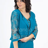 tubino con giacca ricamata PF6100 OTTANIO PAOLA FORTI 
