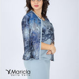 tubino con giacca sfumata GU705 INDACO MARICLA ELEGANCE 
