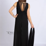 Tuta con paiette PF308 NERO PAOLA FORTI 