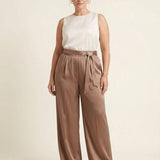 Pantalone con fusciacca a gioiello LIB26231 CAFFE MARICLA 
