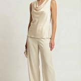 Top con scollo sceso ROMI2174 PANNA MARICLA 