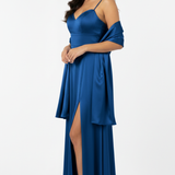 Abito con spacco e scollo a cuore JC35424 ROYAL MARICLA ELEGANCE 