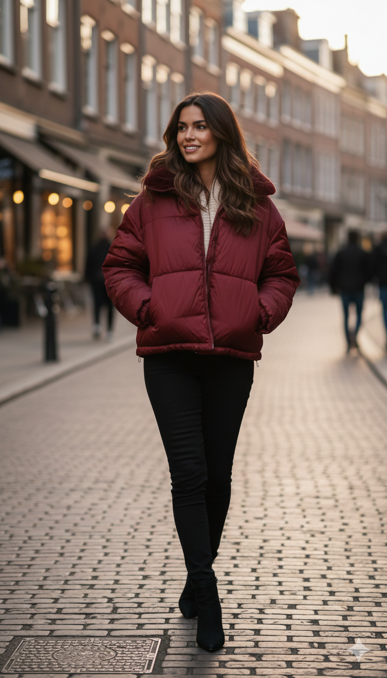 giaccone medio reversibile AZ6825G BORDO MARICLA 