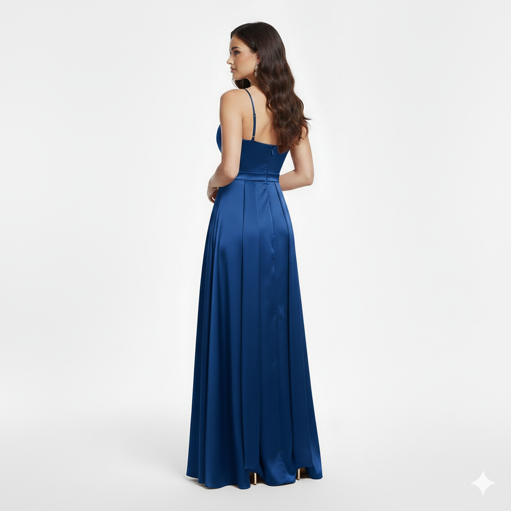 Abito lungo con spacco JC35456 ROYAL MARICLA ELEGANCE 