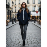 giacca lana MICHELA BLU MARICLA 