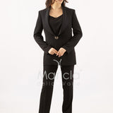 Tailleur smoking Completo 3 pezzi SH726TP NERO SHARON 