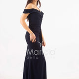 abito lungo applicazione seno HC5005 BLU MARICLA ELEGANCE 