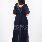 tuta corpetto paiette JC35041 BLU MARICLA ELEGANCE 