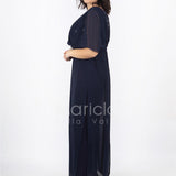 tuta corpetto paiette JC35041 BLU MARICLA ELEGANCE 