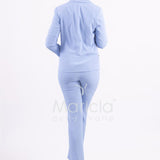 Completo tailleur collo smoking ROMI3872 CELESTE MARICLA 