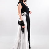 abito bicolore GC3872 NERO GIGLI CERIMONIA 
