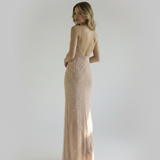 abito con perline e swarovsky ANT92940A NUDE ANTILLE ELEGANCE 