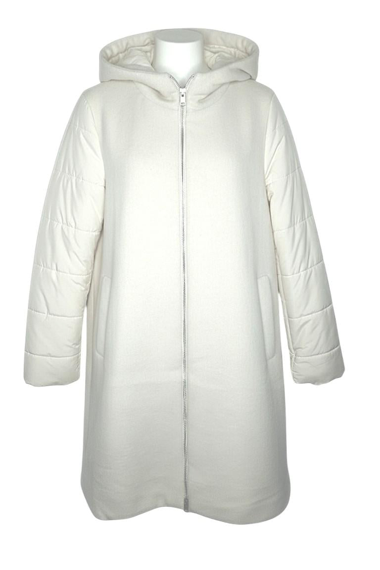 giaccone panno e piumino AZ66P PANNA MARICLA 