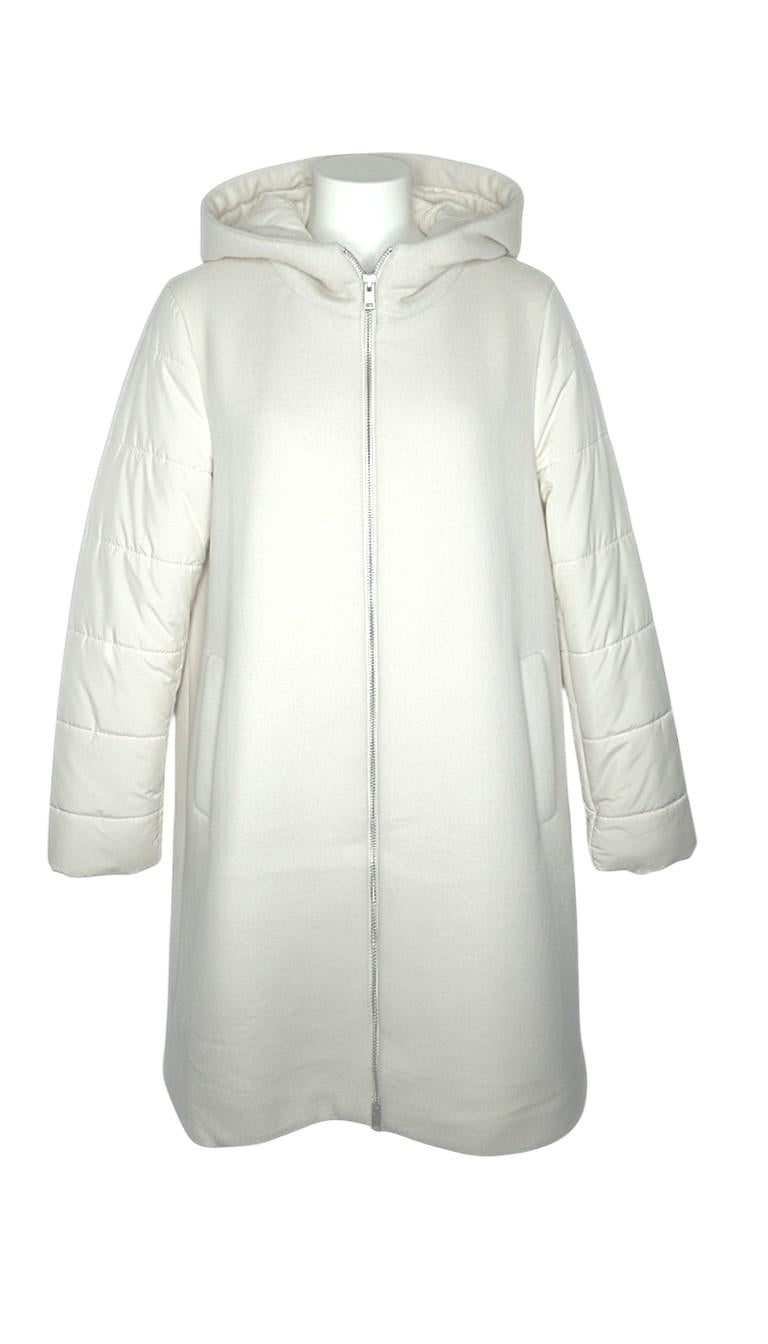 giaccone panno e piumino AZ66P PANNA MARICLA 