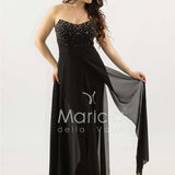 tuta con corpetto strass SH914TU NERO SHARON 