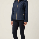 Giubbino con cappuccio rigato SOLE BLU MARICLA 