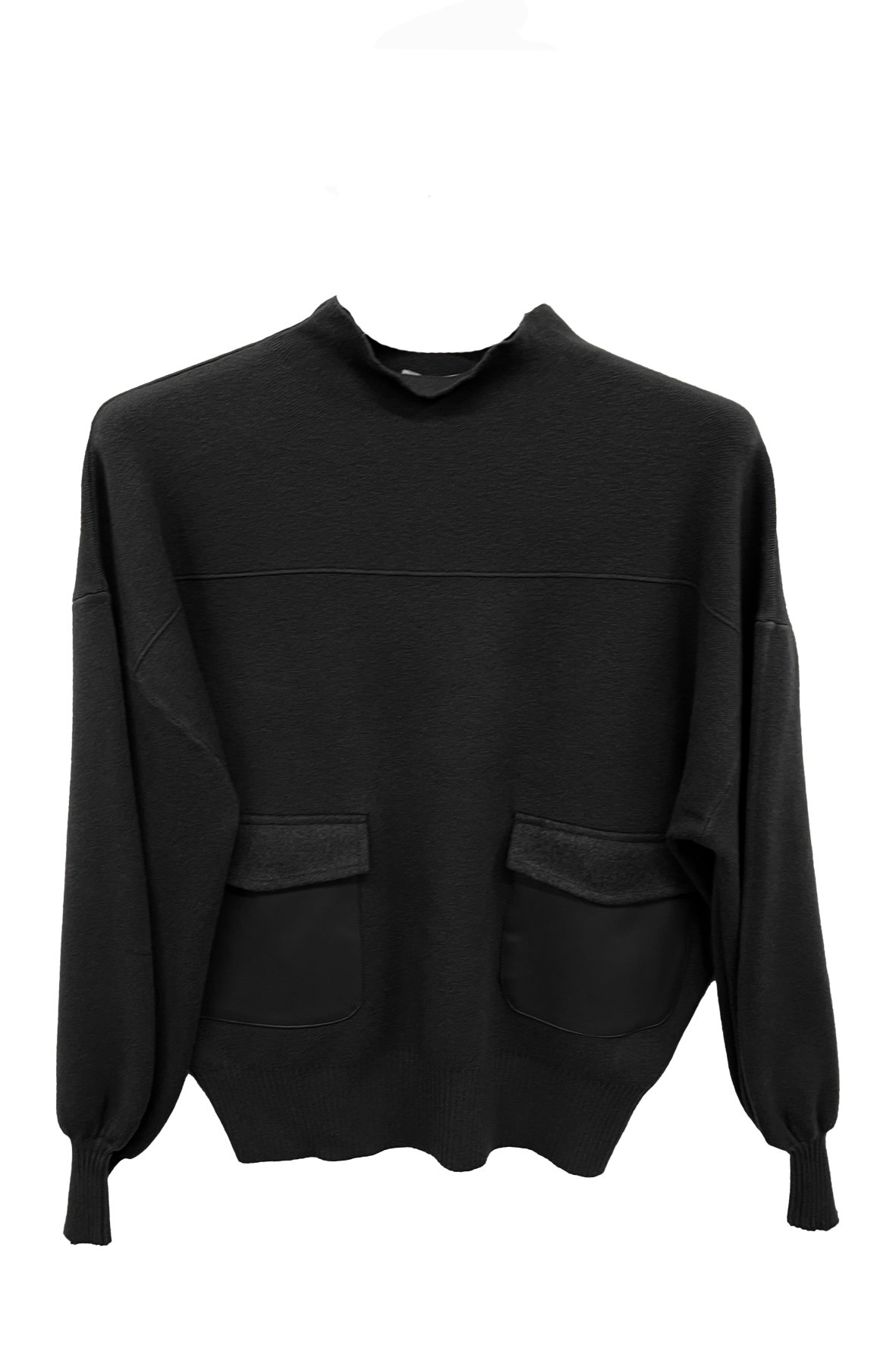 maglia vulcano tasca ecopelle A26IMP03058 NERO MARICLA 