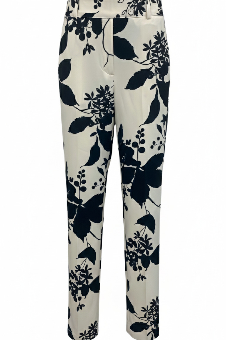 Pantalone fantasia CF70218 BIANCO CARLA FERRONI 