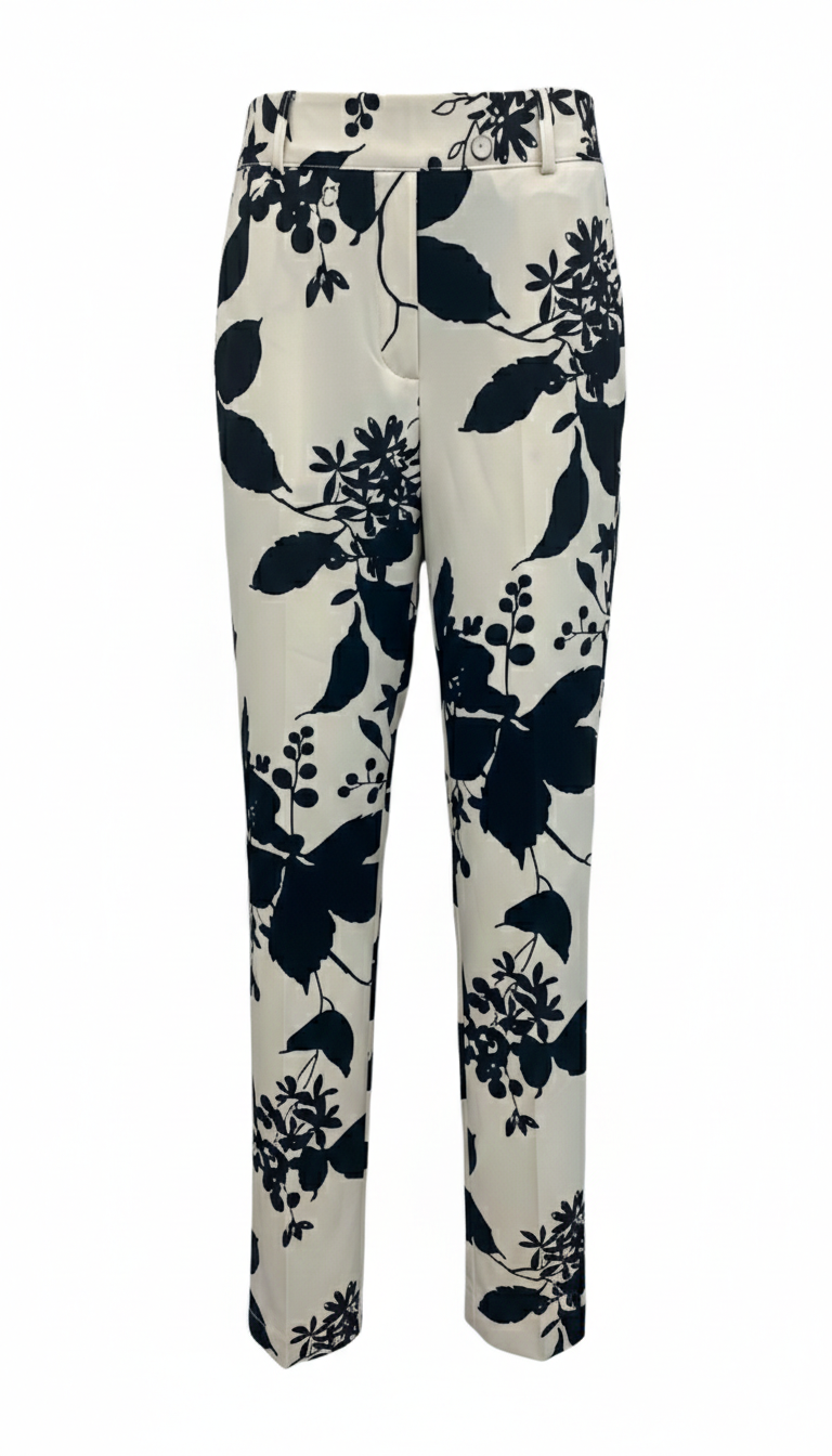 Pantalone fantasia CF70218 BIANCO CARLA FERRONI 