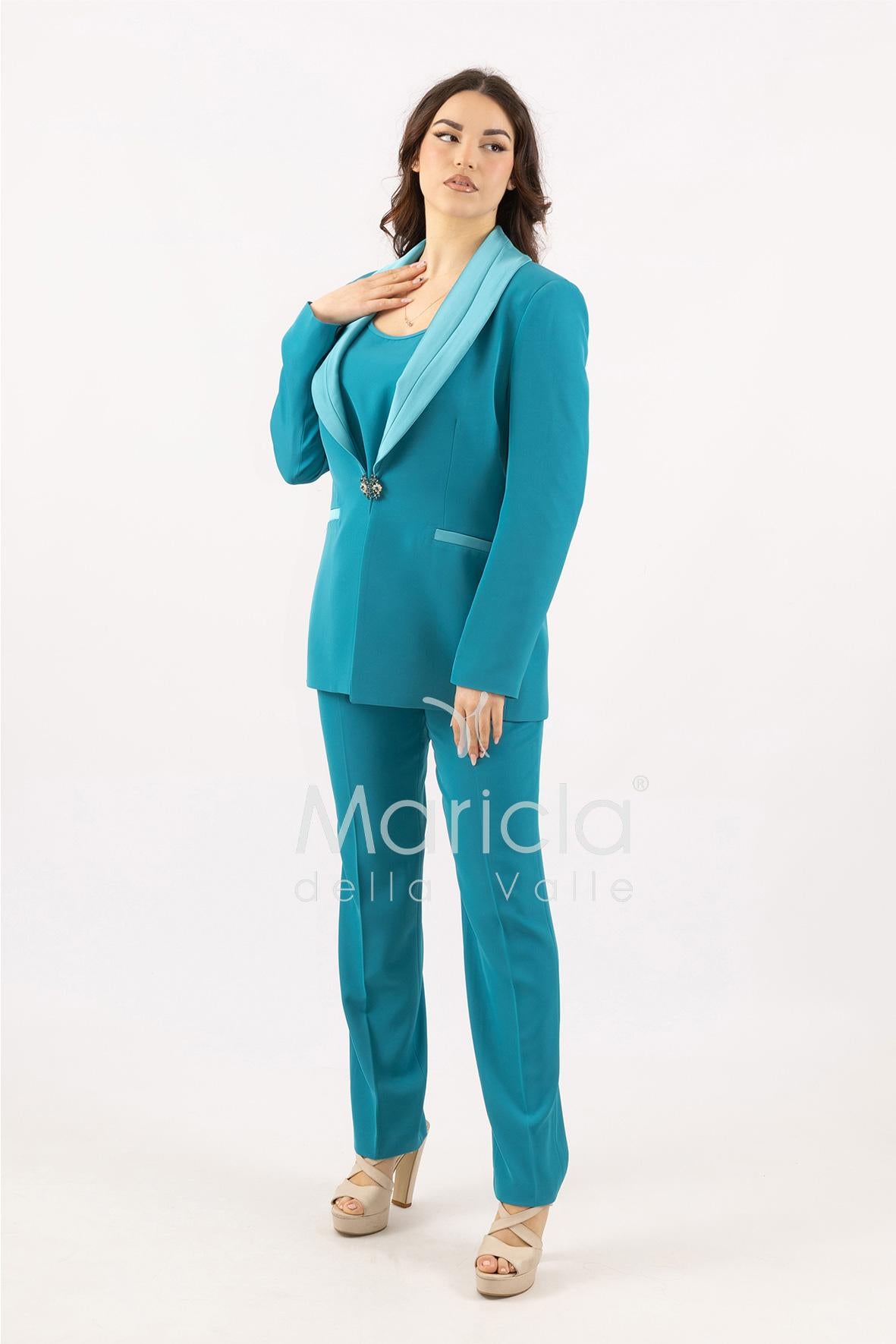 Tailleur smoking Completo 3 pezzi SH726TP TIFFANY SHARON 