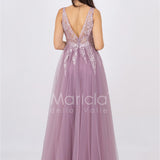 abito bambola toulle e strass FI6871 UVA MARICLA ELEGANCE 