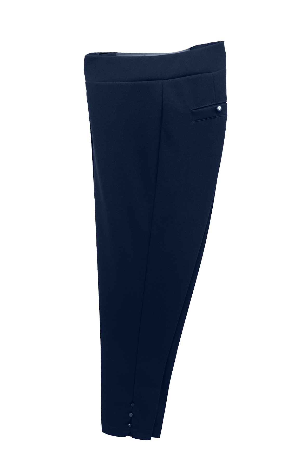 pantalone scuba crepe con bottoncini MS8105SC BLU MARICLA 