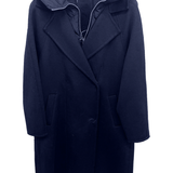 cappotto lungo doppio petto con piumino AZ70CA BLU MARICLA 