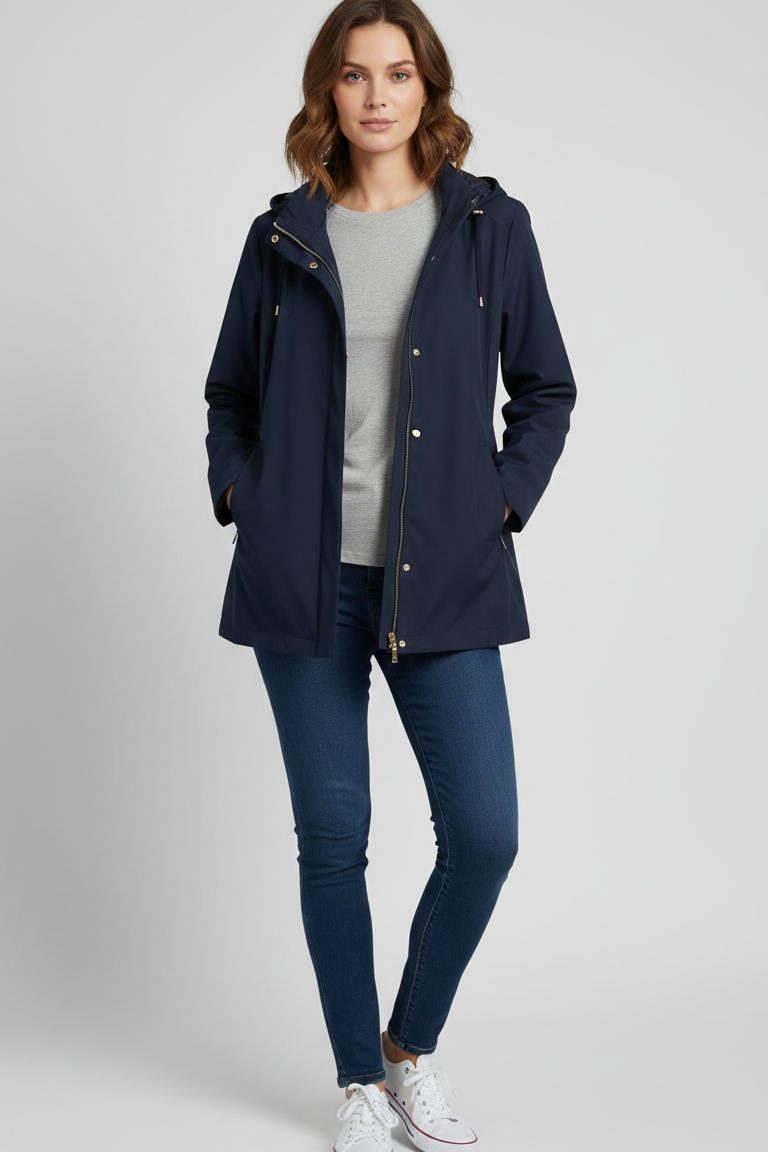 Parka Tecnico con Cappuccio ARTISTA BLU MARICLA 