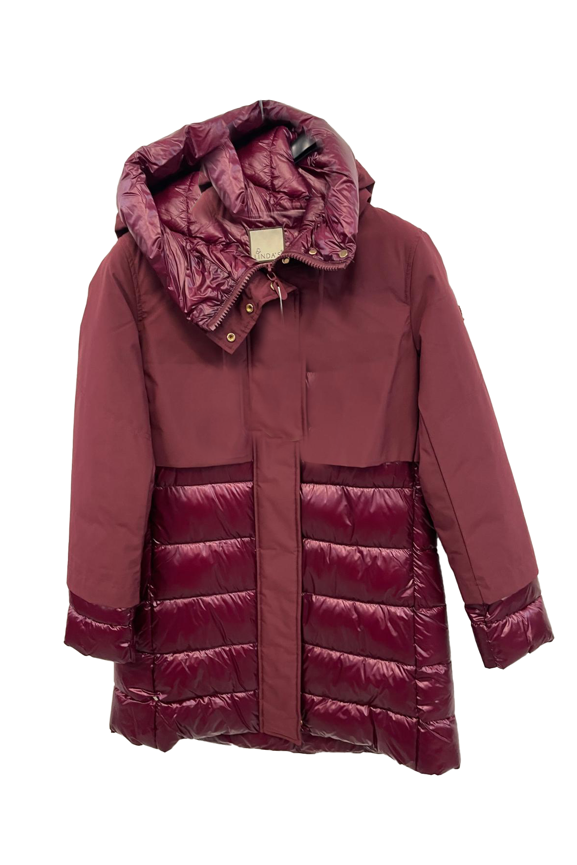 Giaccone trapuntino con cappuccio LIN3406 AMARONE LINDAS 