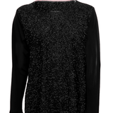 maglia glitter LIB03097 NERO MARICLA 