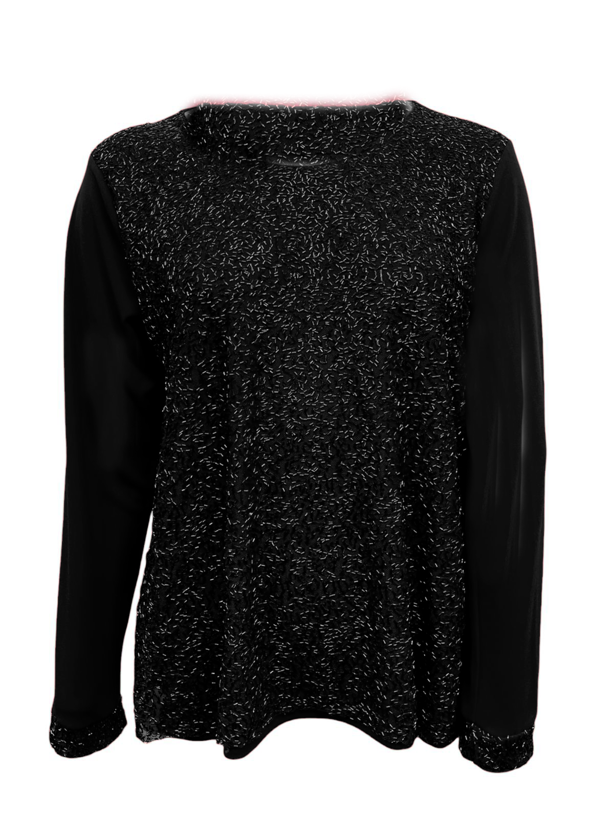 maglia glitter LIB03097 NERO MARICLA 