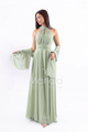 abito chiffon scollo america