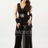 tuta con fiore SH901TU NERO SHARON 