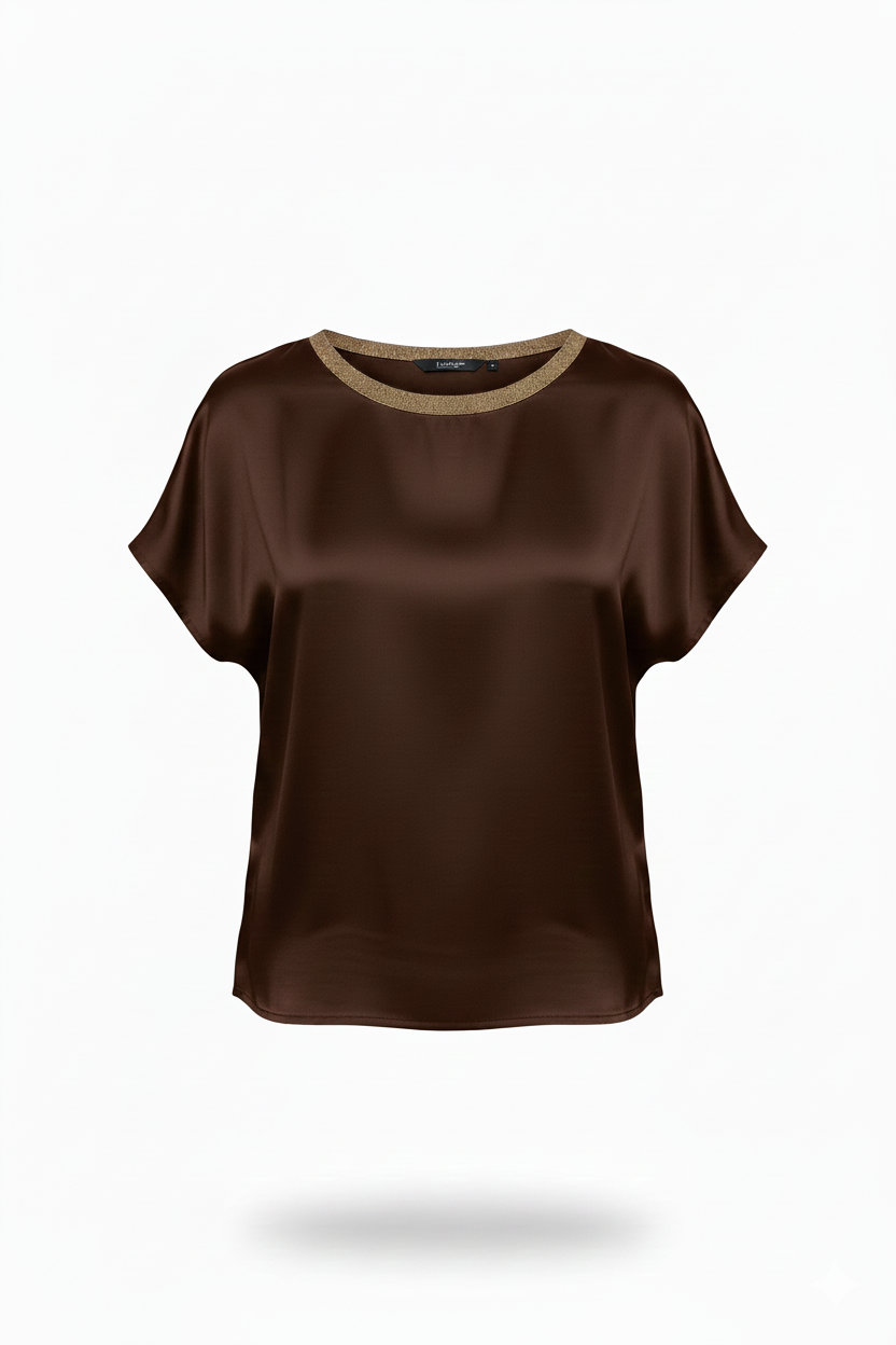 casacca mezza manica lurex ROMI2638 MORO MARICLA 