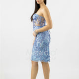 abito midi paiette SH861AC INDACO SHARON 