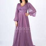 abito organza manica lunga JC34882 UVA MARICLA ELEGANCE 
