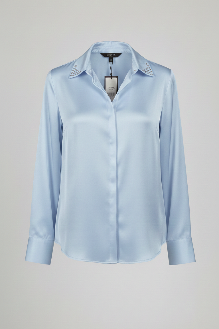 Camicia in Satin di raso luminous ROMI2752 POLVERE MARICLA 