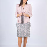 tubino con giacca lavorata SP0022 ROSA SONIA PENA 