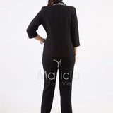 tailleur 4 pezzi GILDA NERO/BIANCO JANE 