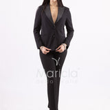 Completo tailleur collo smoking ROMI3872 NERO MARICLA 