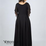 impero con fiore in vita PF216 NERO PAOLA FORTI 