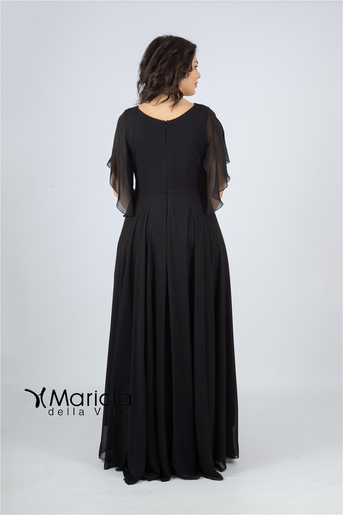 impero con fiore in vita PF216 NERO PAOLA FORTI 