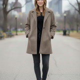 cappotto medio con martingana ROMI2726 PANNA MARICLA 